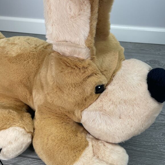 Vintage FAO Schwarz Patrick the Puppy Brown Hound Dog 20in Plush Stuffed Animal - Picture 8 of 11